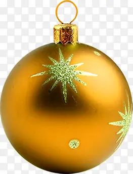金色圣诞节装饰球素材