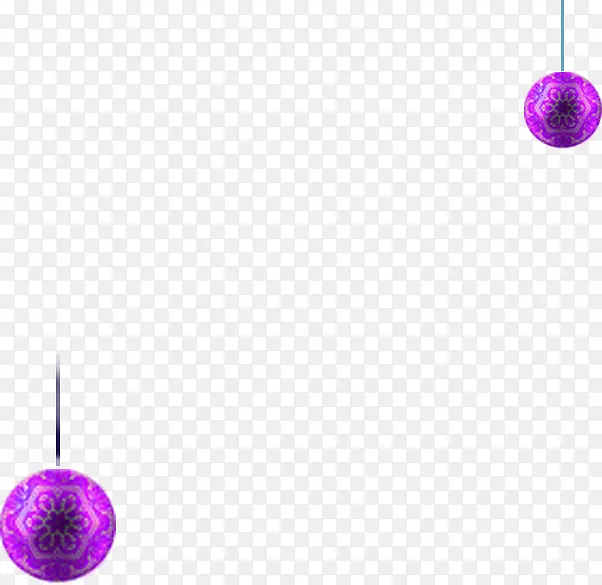 紫色圆球圣诞花纹