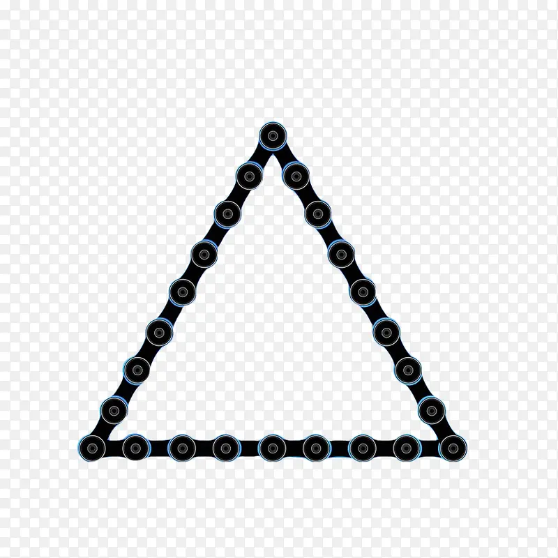 黑色三角形链条