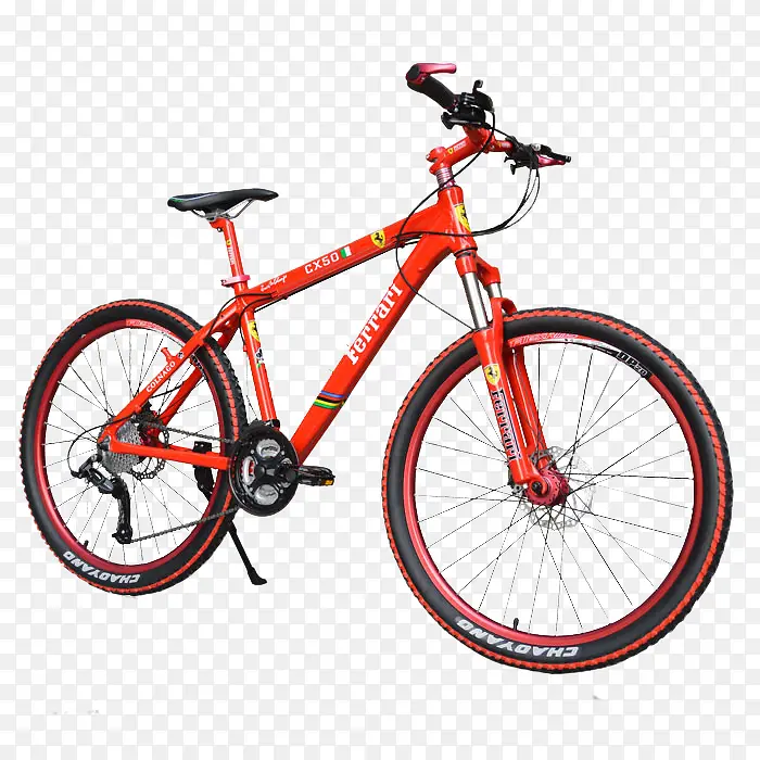 红色自行车交通工具单车