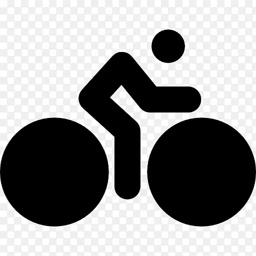 自行车和自行车大轮图标