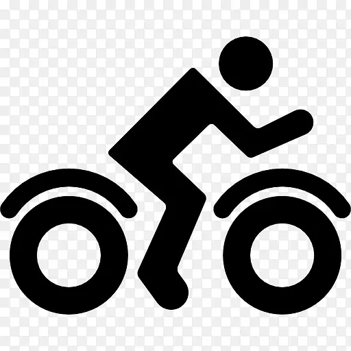 骑手的自行车图标