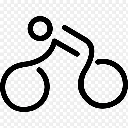 自行车安装一个坚持的人图标