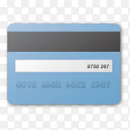 蓝色信用卡图标