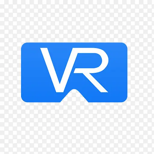 VR图标蓝色虚拟现实