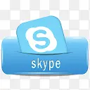skype蓝色图标