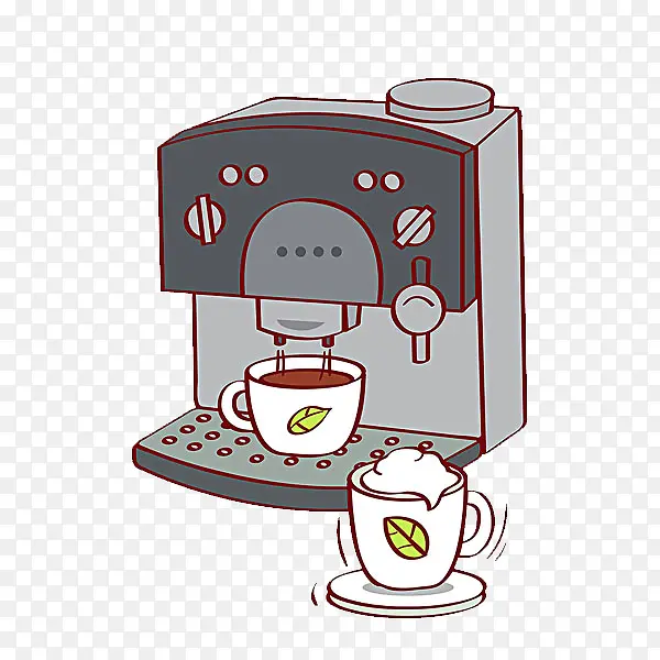 咖啡机插画