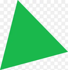绿色三角形装饰漂浮