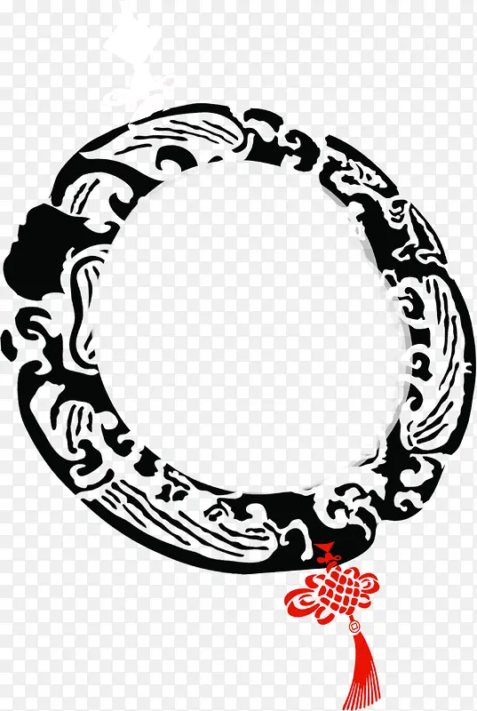 中秋节黑色包装花纹