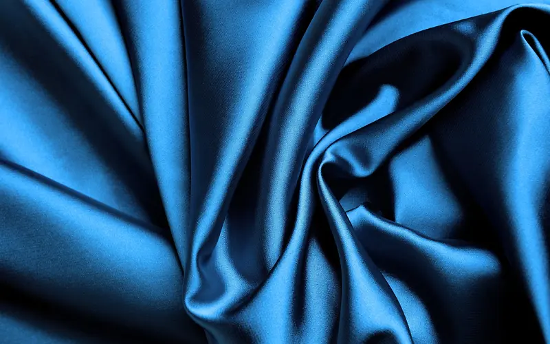 蓝色丝绸背景素材