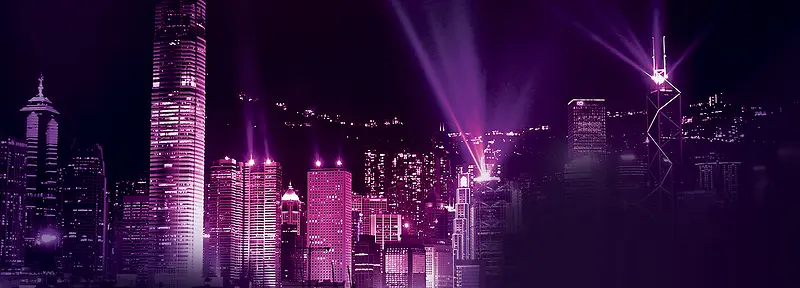 音乐紫色梦幻背景banner