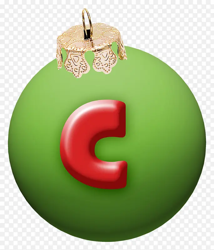圣诞字母c