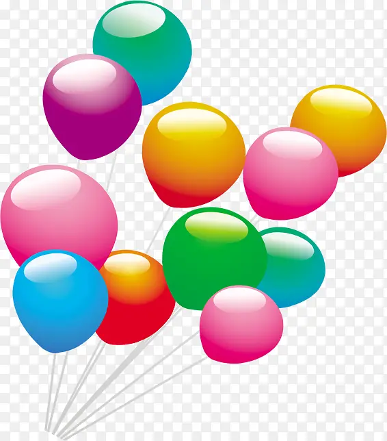 气球一串气球漂浮卡通