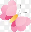 粉红卡通蝴蝶漂浮装饰
