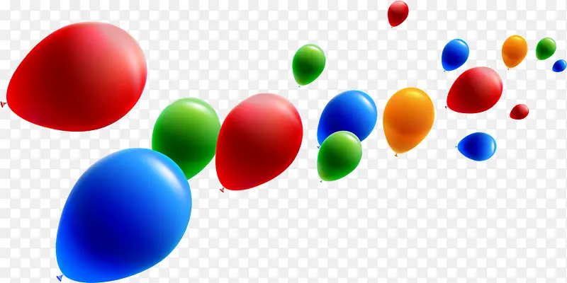 彩色卡通漂浮气球