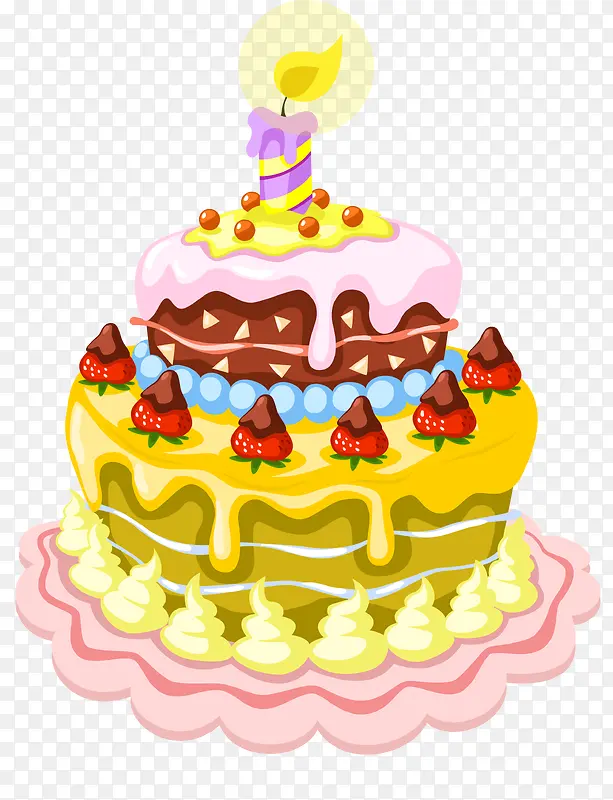 生日蛋糕蜡烛生日祝福