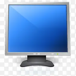 蓝色电脑图片素材