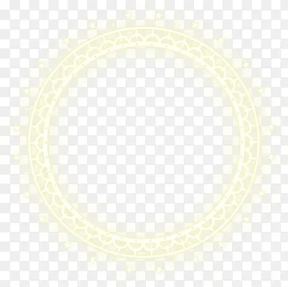 黄色光环花纹弧形