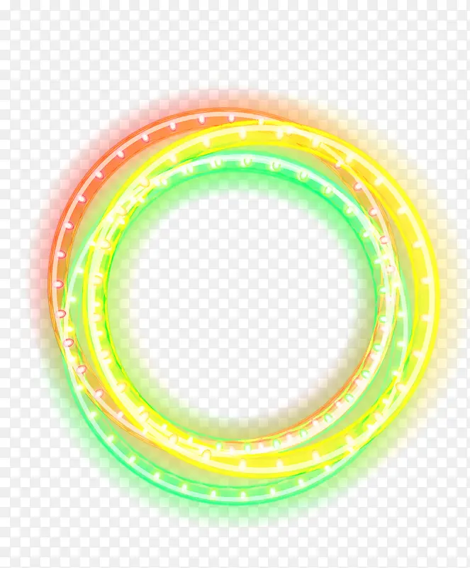 三种颜色的光环