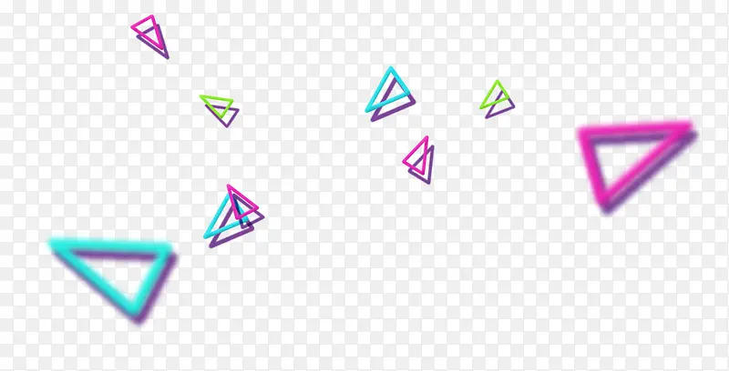 抽象几何三角彩色