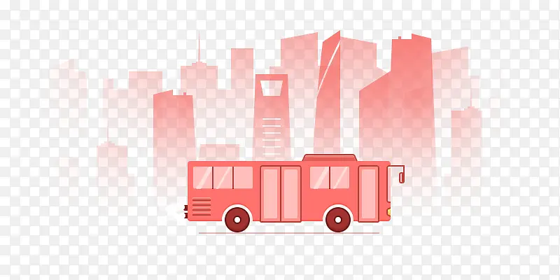 粉色公交车