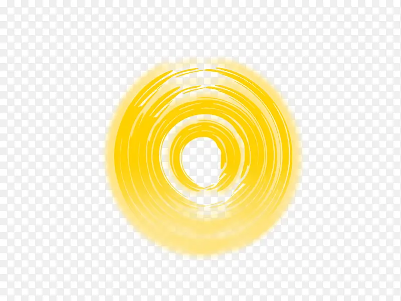 黄色圆形光环
