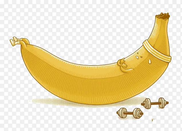 健身的香蕉