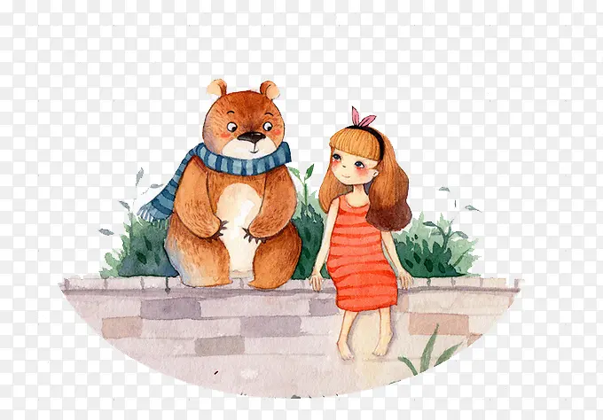 小熊和女孩