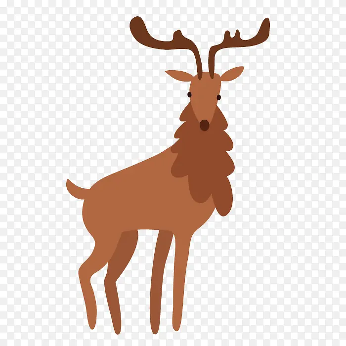 png小鹿动物手绘矢量图片