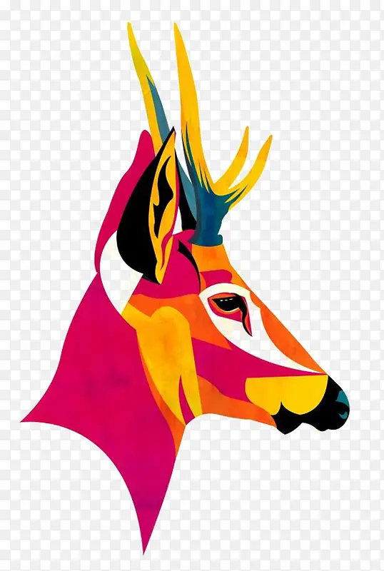 彩色小鹿