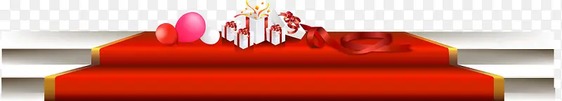 红色台阶装饰模型618年中大促