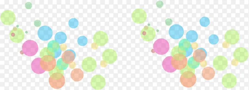 彩色手绘漂浮气泡