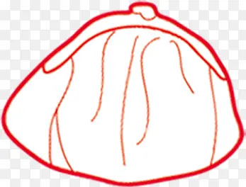 手绘红色装饰饰品包包