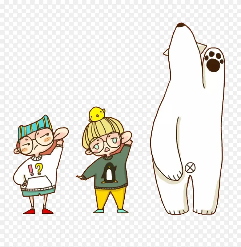 小朋友与北极熊