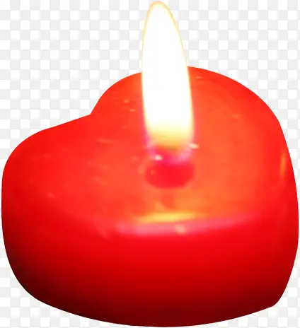 心形红色蜡烛