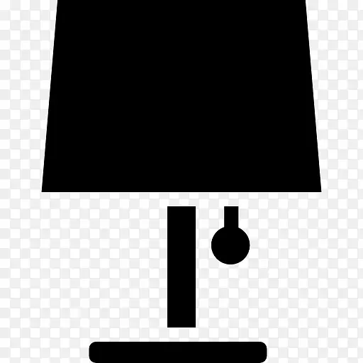 客厅家具黑灯照明的工具图标