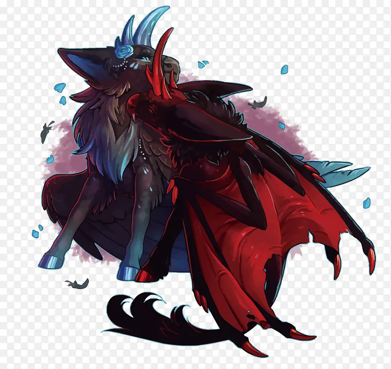 矢量魔幻黑龙