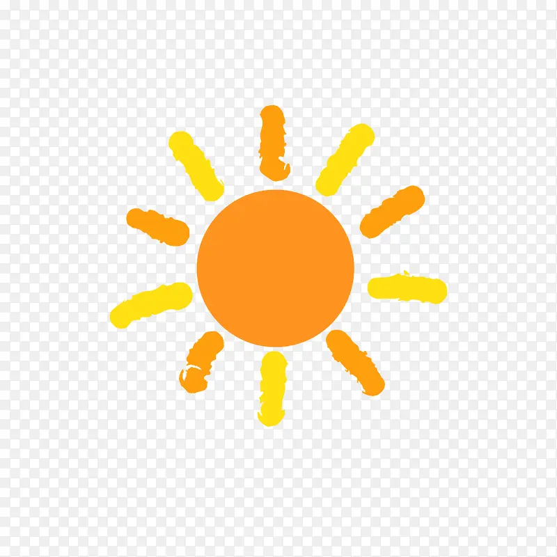 手绘卡通小太阳