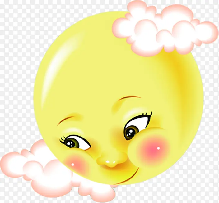 可爱的太阳白云