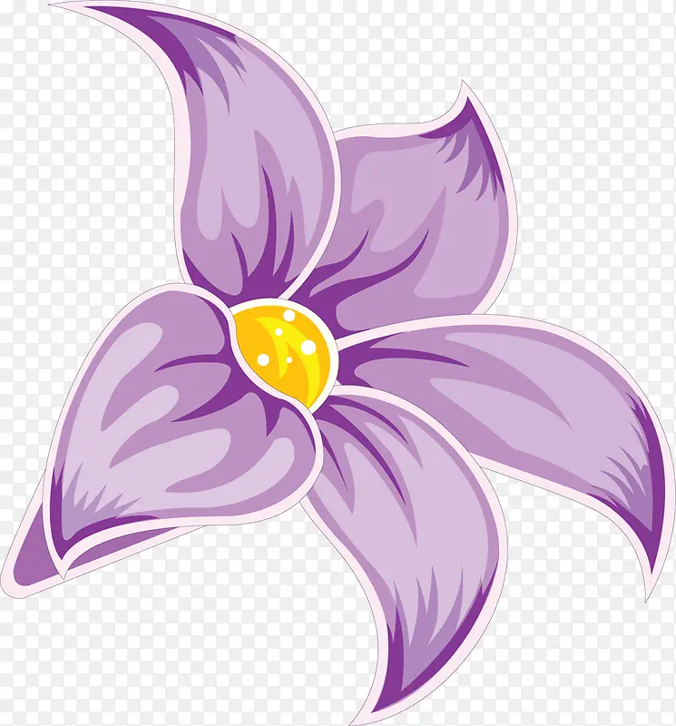 紫色花瓣小花