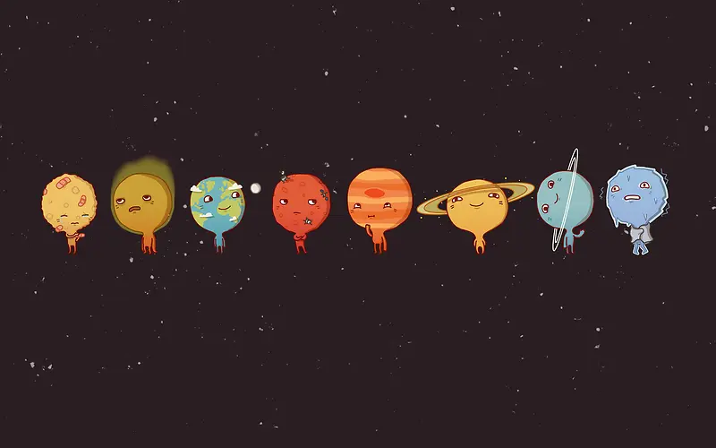 卡通版太阳系小宇宙