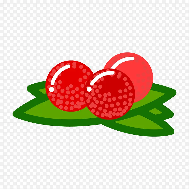 卡通水果维生素营养红色果实