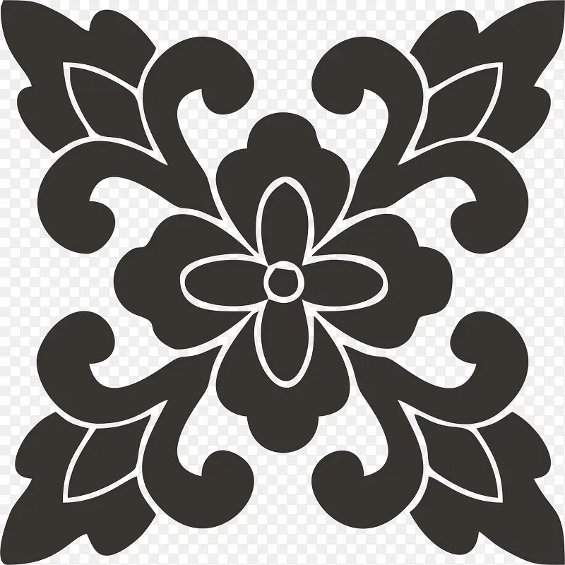 传统古典花纹素材