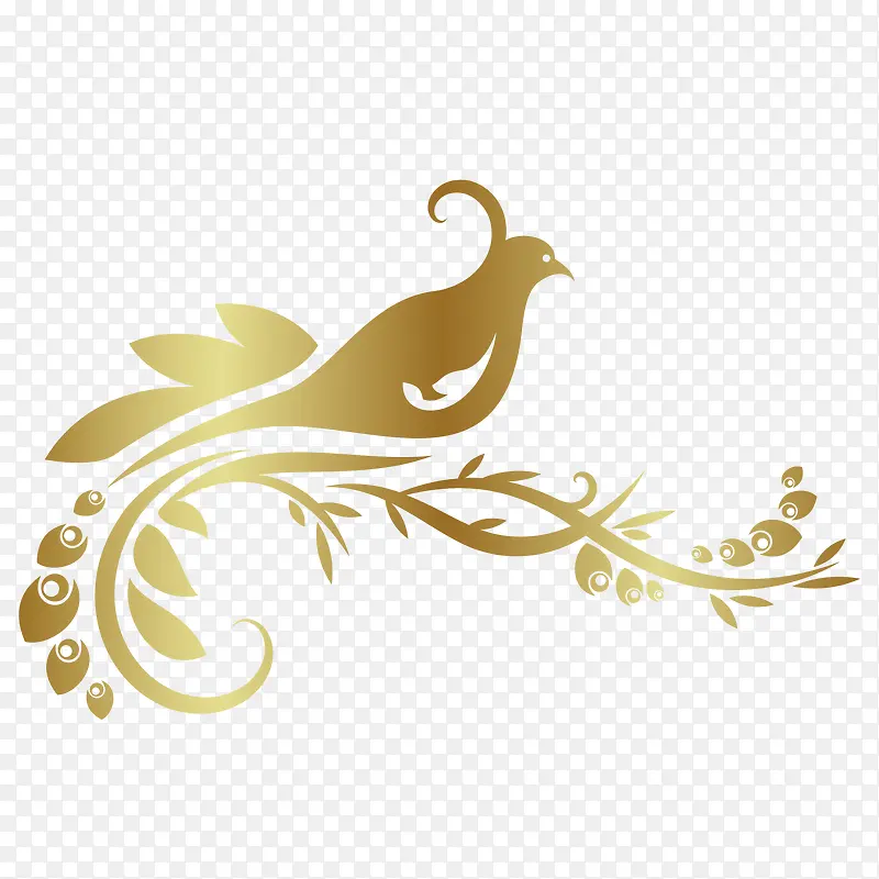 创意金色鸟装饰苏祠