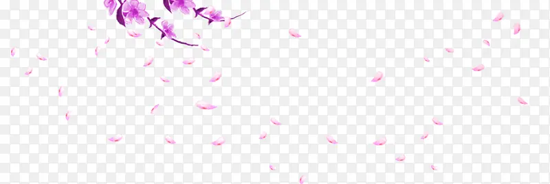 紫色花瓣飘零效果