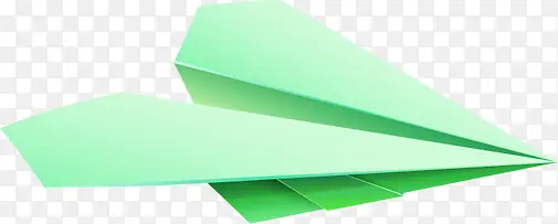 春天绿色纸飞机装饰
