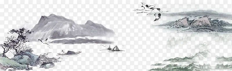 水墨画PNG图片素材下载_图片编号qgemkdjw-免抠素材网