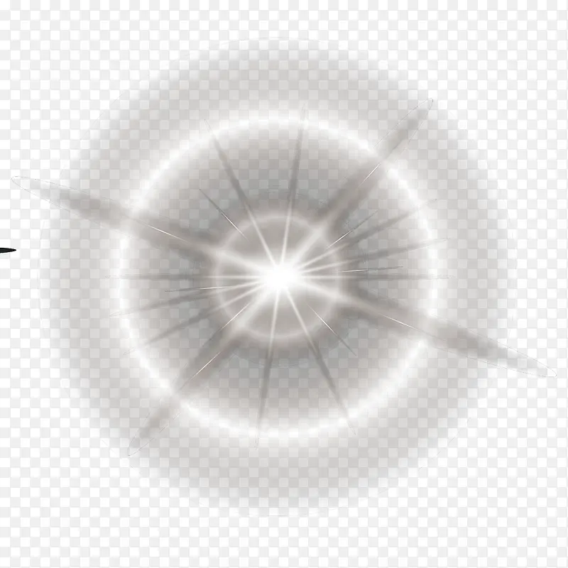 矢量素材图案白光光晕光线