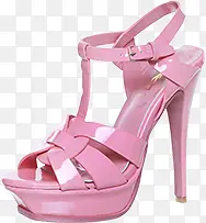 粉色摩登高跟鞋女鞋
