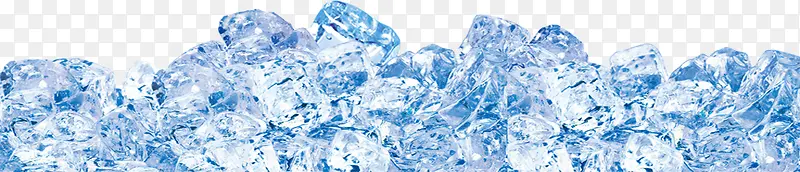 蓝色纯洁冰块设计
